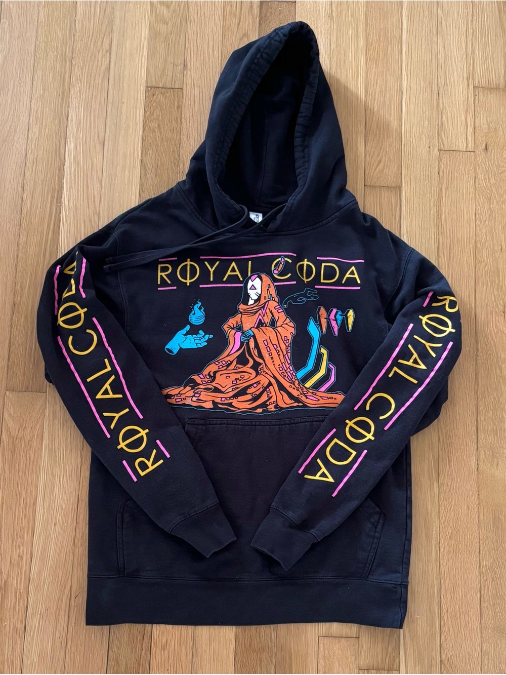 Rare Royal Coda Hoodie Band Tour Merch Black Size Medium Sweatshirt Black